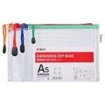 M&G PVC Mesh Zipper File Bags A4/A5/A6 Waterproof Wholesale