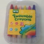 M&G twistable retractable crayons 12 18 24 36 Colors PP Box Wholesale