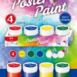 M&G APL976M7 washable poster paint set 4 Colors 100ml Wholesale
