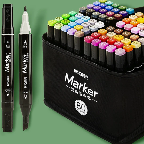 M&G APMV1416 double tip alcohol markers 30 40 60 80 Colors Wholesale