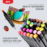 M&G APMV1416 double tip alcohol markers 30 40 60 80 Colors Wholesale