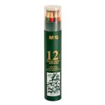 M&G oil based hexagon colored pencils 12-48 Colors PP Tube Pack Wholesale