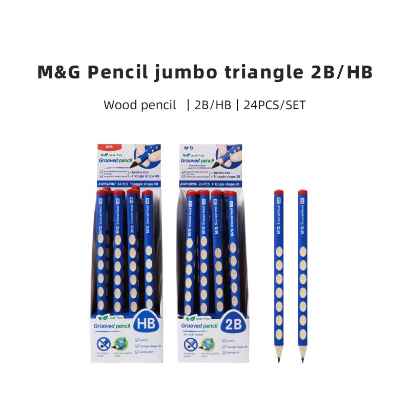 M&G jumbo triangular groove HB pencil AWPQ4907 Wholesale
