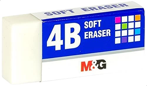 M&G AXPN0760 4B Soft White Pencil Eraser 42x18x11mm Wholesale