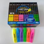 M&G AHM21571 Scented Highlighter 6 Colors Chisel Tip Wholesale